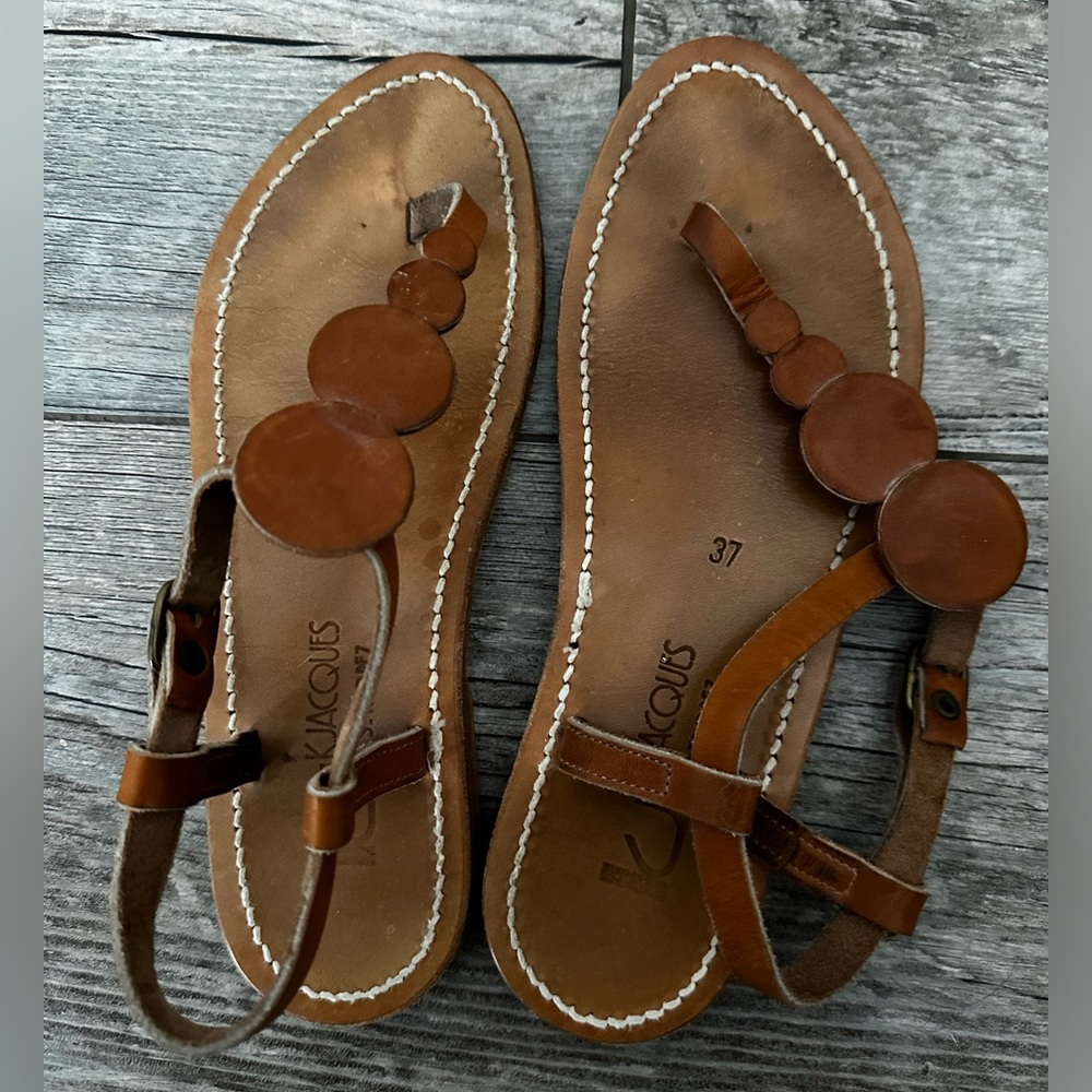 Kjacques St Tropez Leather Sandals 37